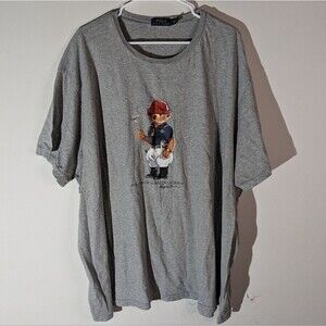 Polo Bear Ralph Lauren Large Graphic Tee Short Sleeve T-shirt Men's Size 4X